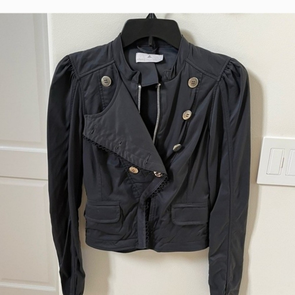 ADIDAS STELLA MCCARTNEY CROPPED JACKET hp 13x🔥🔥🔥🔥🔥🔥 - Picture 3 of 10